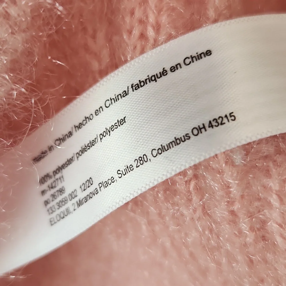 Eloquii Pink Cardigan‎ Tank Top Set Fuzzy - Picture 7 of 12